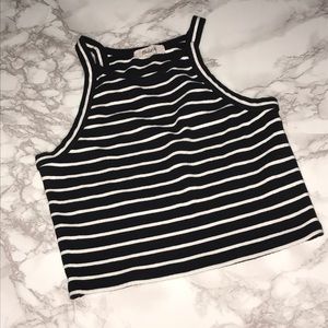 Madewell Black & White Striped Tank